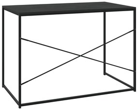 Secretária de computador 110x60x70 cm derivados madeira preto