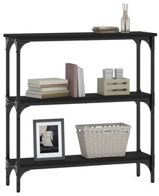 Mesa consola 75x22,5x75 cm derivados de madeira preto