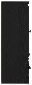 Highboard vidaXL Preto Carvalho 132x35,5x103,5 cm Madeira Engenharia