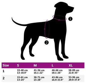 Peitoral para cães com faixas refletoras ajustável XL