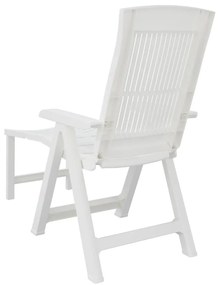 Espreguiçadeira plástico branco