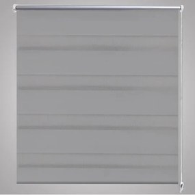 Estore de rolo 90 x 150 cm, linhas de zebra / Cinza