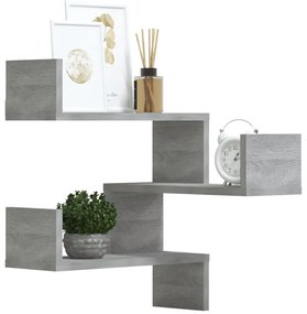 Estante canto 2pcs 40x40x50cm derivados madeira cinzento sonoma