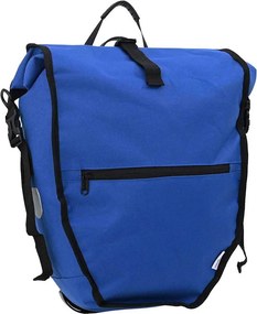 vidaXL Bolsa de Bicicleta Azul 32,5 x 17 x 57 cm Poliéster