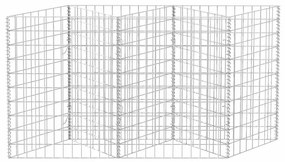 Cesto gabião aço galvanizado 120x30x100 cm