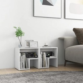 vidaXL Mesas de cabeceira 2 pcs 40x30x40 cm derivados madeira branco