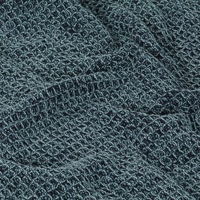 Manta em algodão 125x150 cm azul índigo