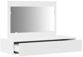 Aparador de parede branco 100x40x70 cm