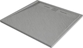 Mexen Amon base de duche quadrada SMC 90 x 90 cm, cinza - 4F619090