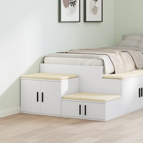 Armário de Armazenamento vidaXL Branco 103x41x40 cm em Madeira Reconstituída