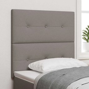 Cabeceira LED Taupe 100 cm em Tecido