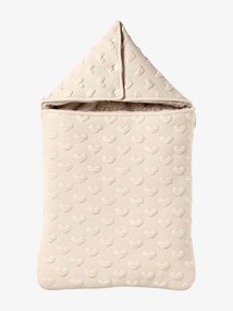 Ninho com corações em jacquard bege