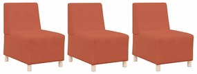 Sofá Chiar 3 pcs Laranja 55 x 74 x 82 cm