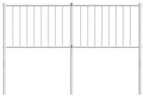Cabeceira de cama 135 cm metal branco