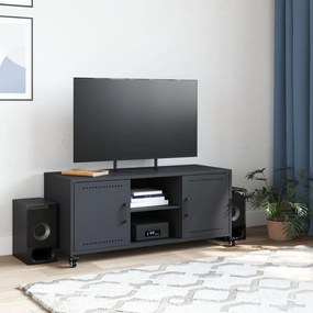 Móvel de TV 100,5x39x43,5 cm aço antracite
