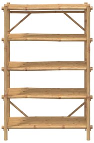 Estante com 5 prateleiras 100x40x150 cm bambu
