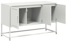 Móvel de TV 100,5x39x60,5 cm aço branco