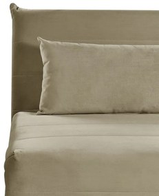 Sofá-cama em veludo verde-oliva SETTEN Beliani