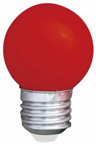 Lâmpada LED Decorativa G45 E27 Vermelho