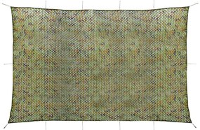 vidaXL Rede de camuflagem com saco de armazenamento 5x7 m verde