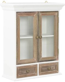 Armário de parede 49x22x59 cm derivados de madeira branco