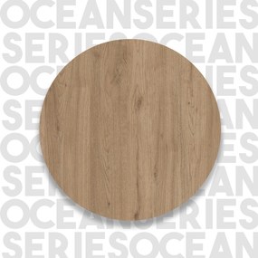 Estrutura de Cama "Ocean" com Cabeceira – Nogueira - 100x200 cm - Desi