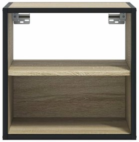 Mesas de cabeceira de parede 2 pcs 40x31x39,5cm carvalho sonoma