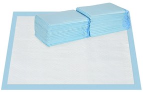 PawHut Resguardos de Treino Animais de Estimação 80 Unidades 45x60 cm Resguardos Absorventes para Cães com 6 Camadas Azul