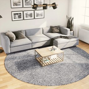 vidaXL Tapete shaggy de pelo alto PAMPLONA Ø 280 cm azul
