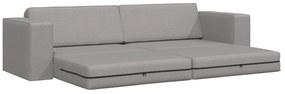 Sofá Cama 2-em-1 Cinza Nuvem 245x150x60.5 cm Tecido