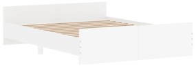 Estrutura de Cama Moona - 150x200 cm - Branco - Design Moderno