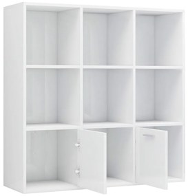 Estante 98x30x98 cm derivados de madeira branco brilhante