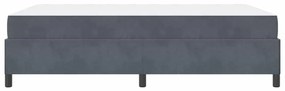 Estrutura da Cama Branco e Cinza Claro 140 x 190 cm Veludo