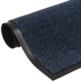 Tapete controlo de pó retangular tufado 60x90 cm azul