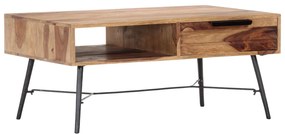 vidaXL Mesa de centro 88x55x40 cm madeira de acácia maciça