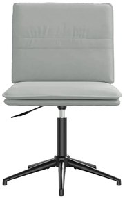 Cadeiras de jantar 2 pcs veludo cinzento-claro