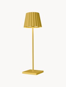 Candeeiro de mesa exterior portátil e regulável Trellia, amarelo