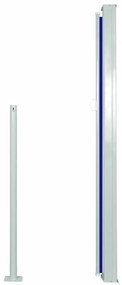 Toldo lateral retrátil 140x300 cm azul