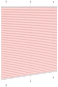 Rosa Plissada Cega 120x150 cm Largura Tecido 119,4cm Poliéster