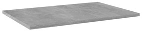 Prateleiras para estante 4 pcs derivados de madeira cinza