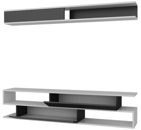 Unidade de TV Sims – Branco/Preto – 176 cm x 39 cm x 31,5 cm