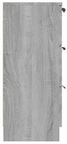 Aparador 60x30x70 cm derivados de madeira cinzento sonoma
