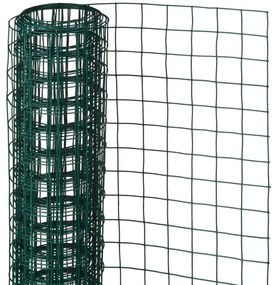 Nature Rede arame quadrada 0,5x2,5m 13mm aço revestido plástico verde