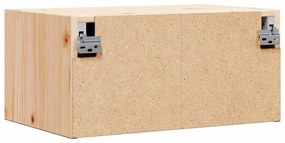 Mesa de Cabeceira Montada na Parede com gaveta 2 pcs Castanho
