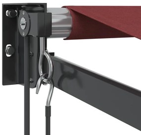 Toldo retrátil automático 400x300 cm bordô