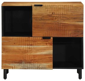 Estante 80x33x75 cm Madeira Sólida de Acácia