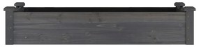 Canteiro elevado c/ forro 120x45x25 cm abeto maciço cinzento