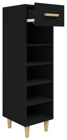 Sapateira 30x35x105 cm derivados de madeira preto