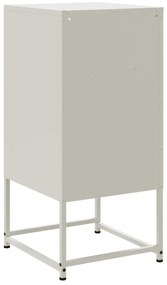 Mesa de cabeceira 36x39x78 cm aço branco