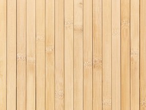 Cesto em madeira de bambu clara 60 cm BADULLA Beliani